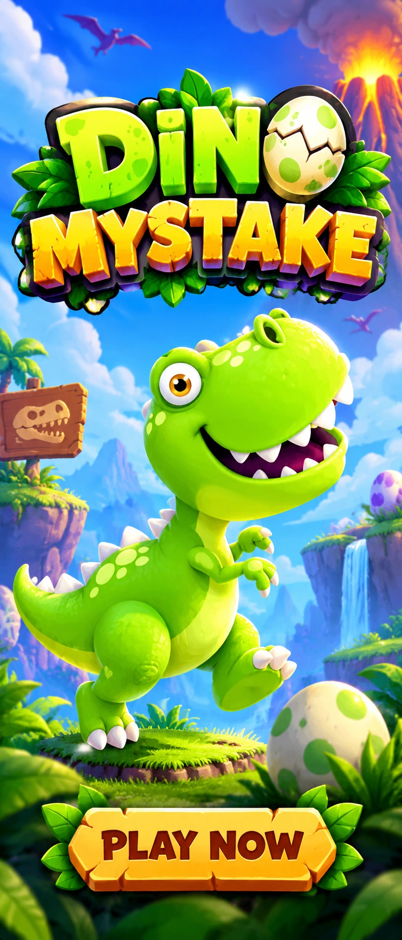 Vista previa de la página de afiliación de Dino mystake